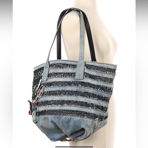 Designer Marc Jacob’s stunning & Fun Shoulder Tote Bag Houndstooth Print - Picture 2 of 5